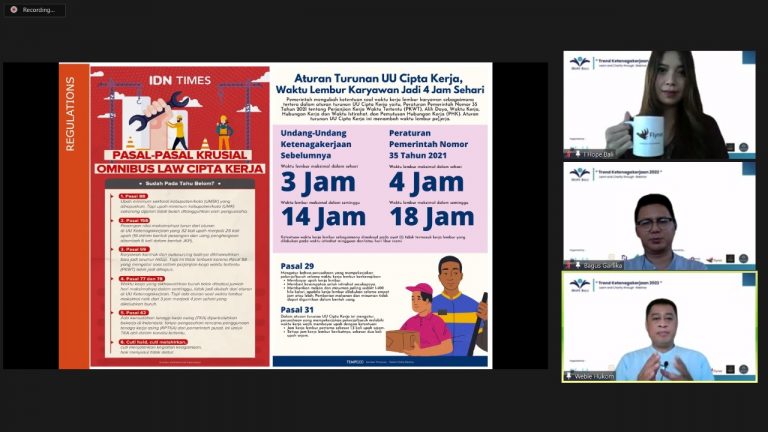 Flynet Support Learn and Charity Through Webinar “Trend Ketenagakerjaan 2022”