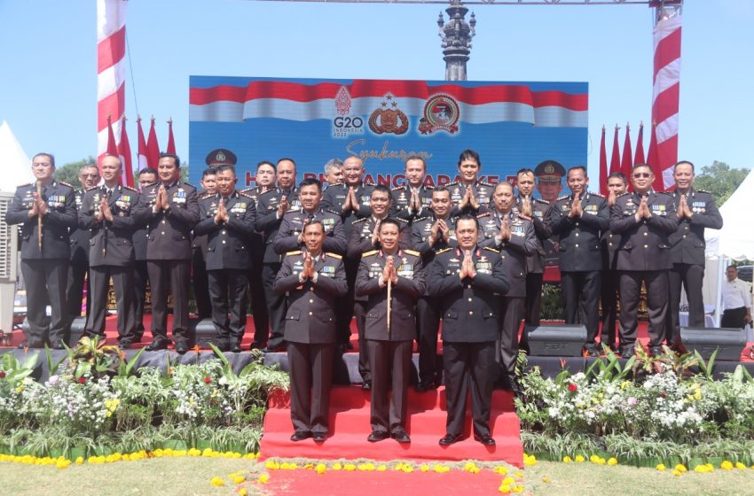  Hari Bhayangkara Ke-76, Polda Bali Gelar Upacara Pasukan dan Gelar Pesta Rakyat