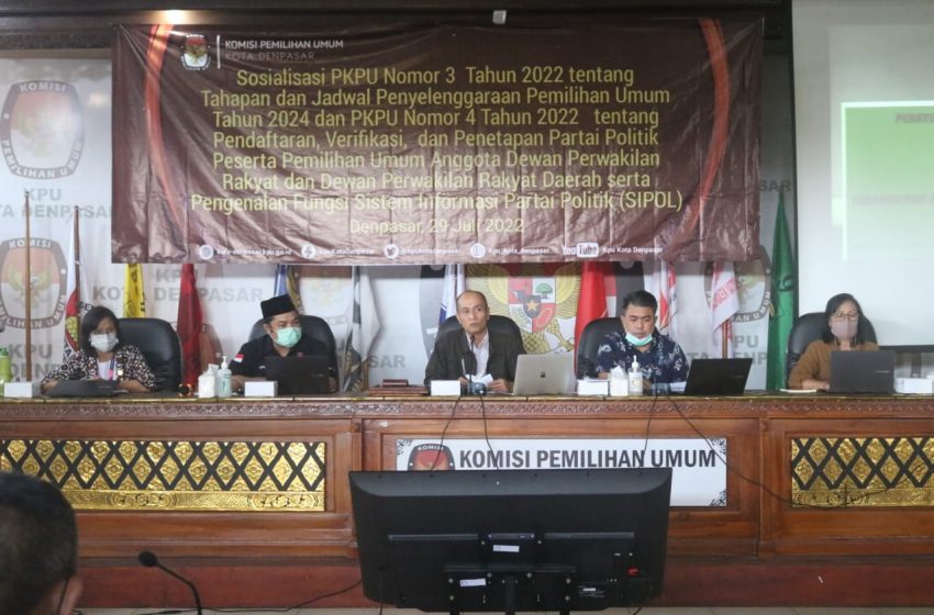  KPU Kota Denpasar Sosialisasi Tahapan dan Jadwal Penyelenggaraan Pemilihan Umum Tahun 2024