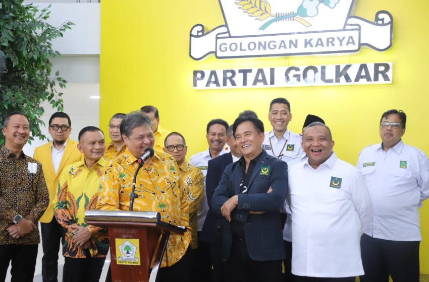  Ketua Umum PBB dan Golkar Bertemu Bahas Persiapan Pemilu 2024