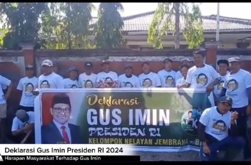  Nelayan Hingga Pengepul Besi Tua di Bali Dukung Gus Imin Sebagai Presiden Pemilu 2024