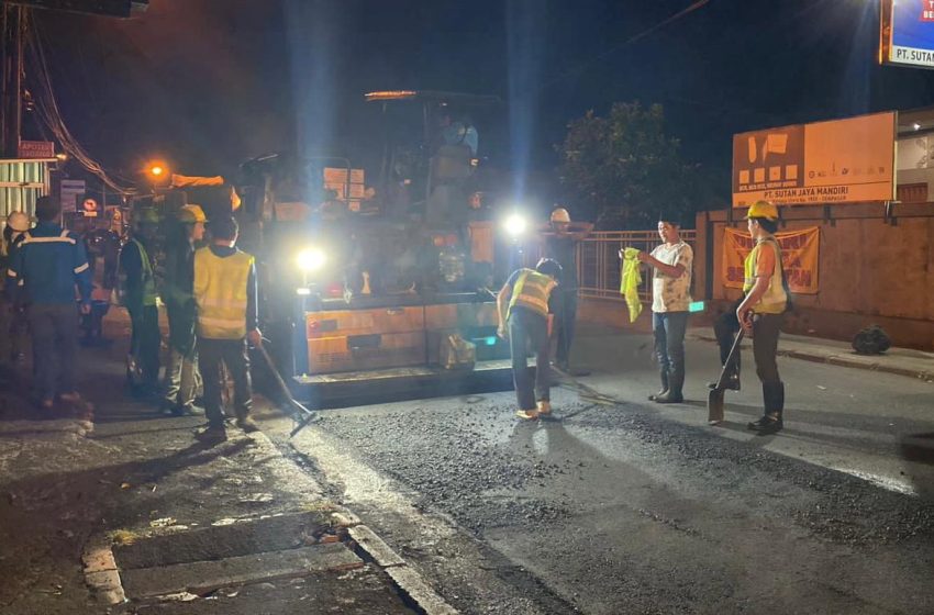  Progres Perbaikan Jalan Nangka Denpasar Capai 3,5 Persen