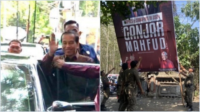  Presiden Jokowi Pergi Baliho Ganjar-Mahfud di Bali Dipasang Lagi