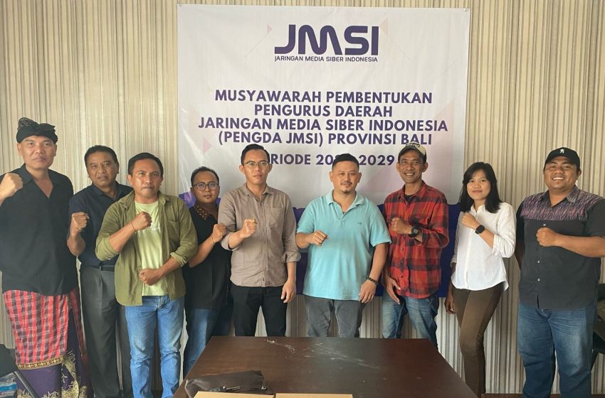  Majukan Usaha Media Siber, Pengurus JMSI Bali Resmi Terbentuk