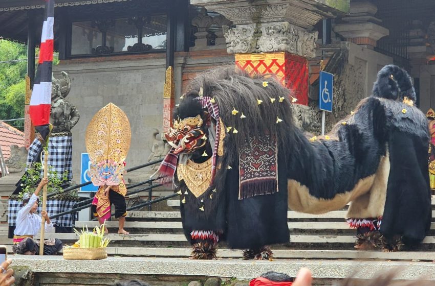  Kelilingi Taman Budaya, Ngelawang Duta Tabanan Sukses Menarik Perhatian Pengunjung