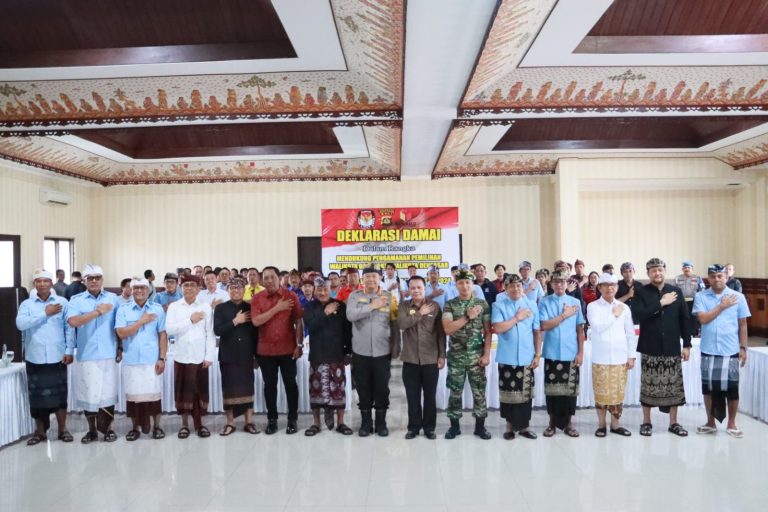 Pjs. Walikota Dewa Mahendra Dukung Deklarasi Damai Pilkada Serentak 2024