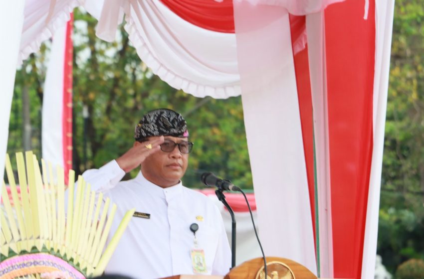  Dari Peringatan Hari Kesaktian Pancasila, Sekda Alit Wiradana Bertindak Sebagai Inspektur Upacara