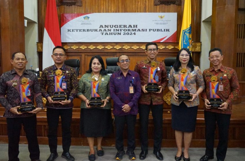  Lima Badan Publik Kota Denpasar Raih Penghargaan Anugerah Keterbukaan Informasi Publik Tahun 2024