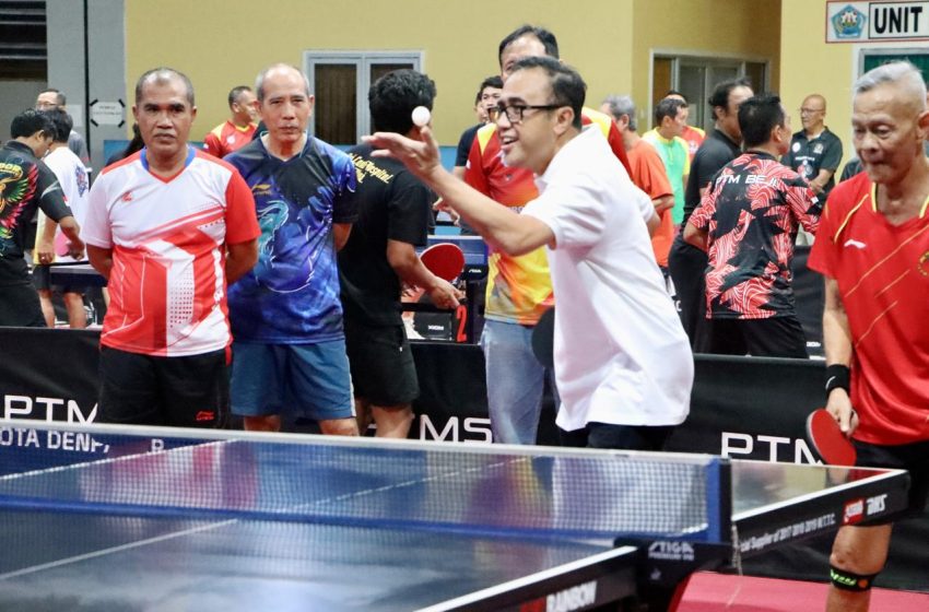  Walikota Jaya Negara Buka Turnament Tenis Meja Proton Cup RSUP Prof. Ngoerah 2024