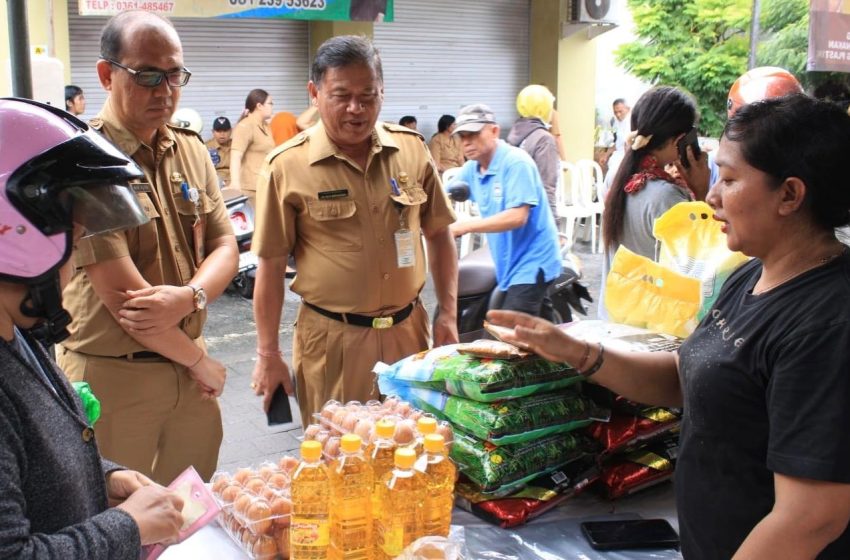  Tekan Laju Inflasi Menjelang Nataru,  Pemkot Denpasar Kembali Gelar Pasar Murah