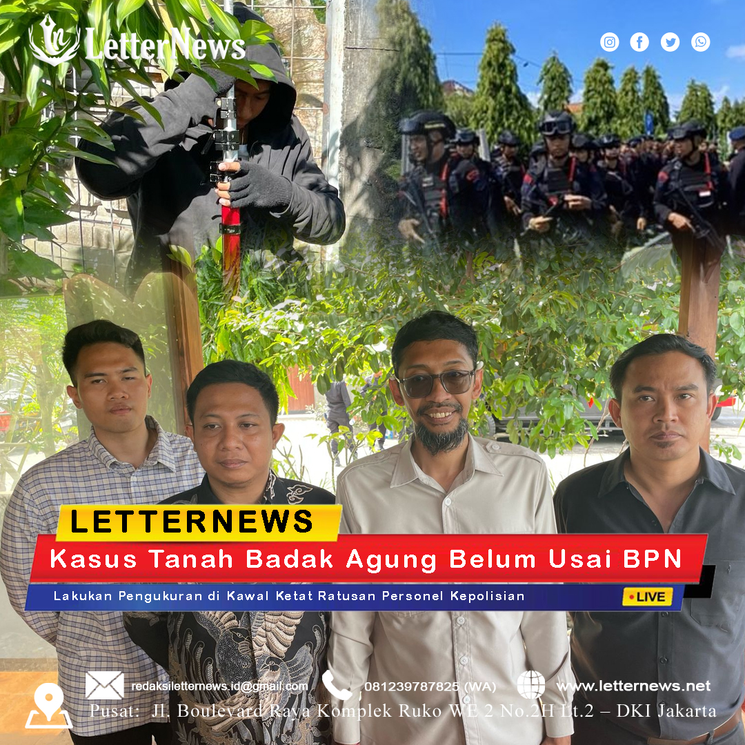Kasus Tanah Badak Agung Belum Usai BPN Lalukan Pengukuran di Kawal Ratusan Personel Kepolisian