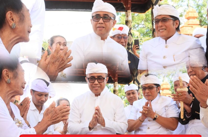  Wagub Bali dan Walikota Denpasar Hadiri Upacara Pemelaspasan Pura Telaga Waja, Pura Kahyangan Badung, Desa Adat Denpasar