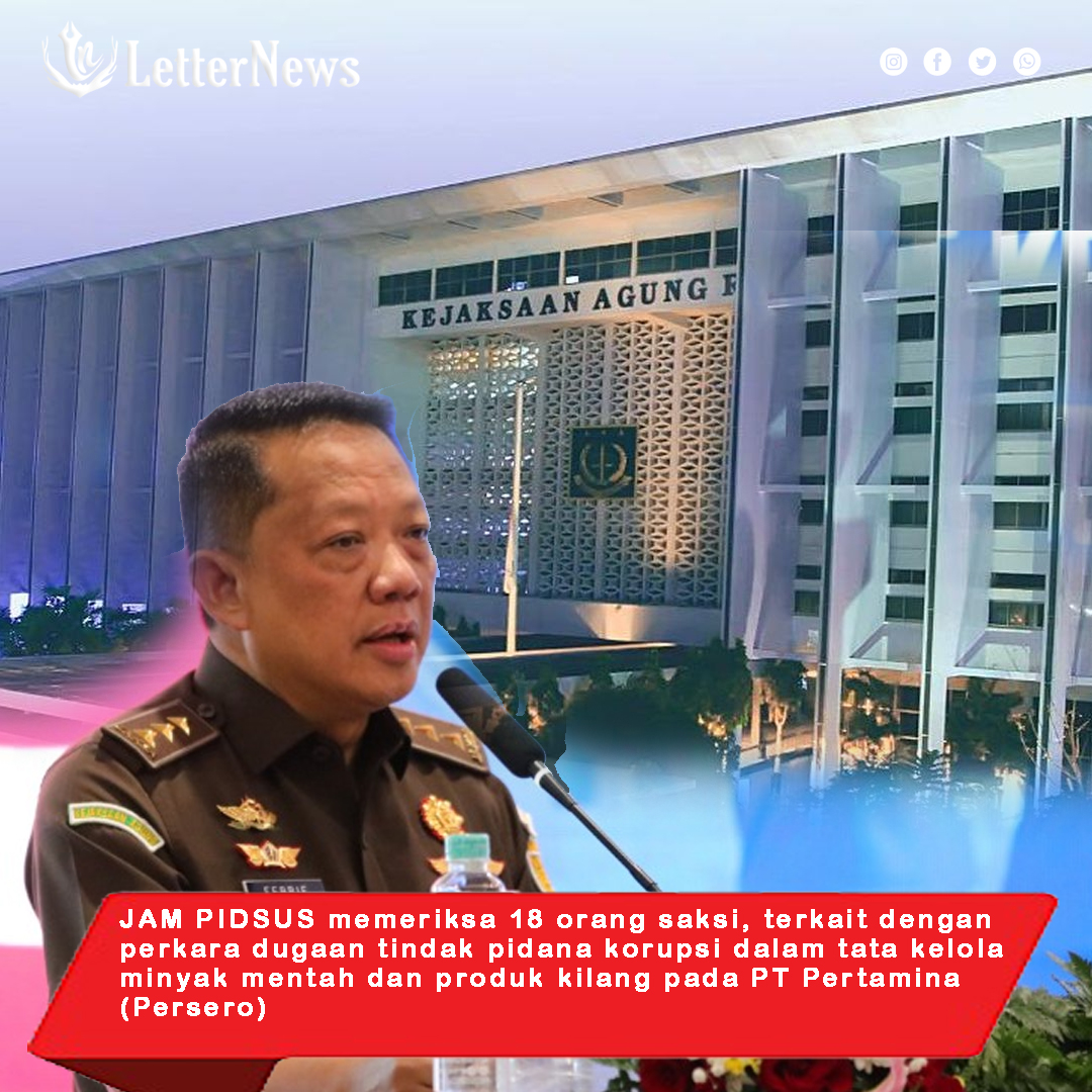 Korupsi Minyak Mentah Kejaksaan Agung Periksa 8 Orang Saksi