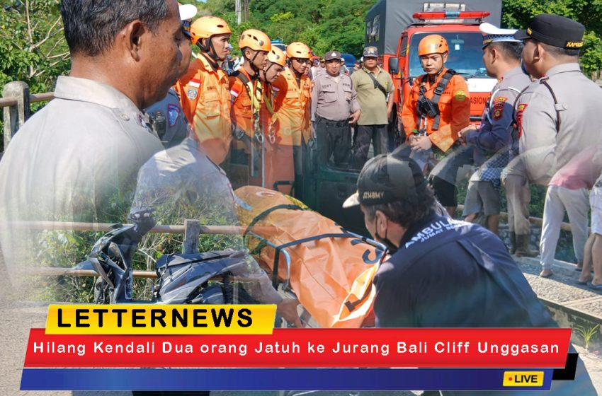  Hilang Kendali Dua Orang Jatuh ke Jurang Bali Cliff Unggasan