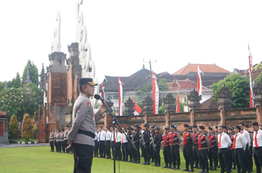  Polda Bali Gelar Apel Operasi Sikat Agung 2025, Tegaskan Komitmen Berantas Kriminalitas