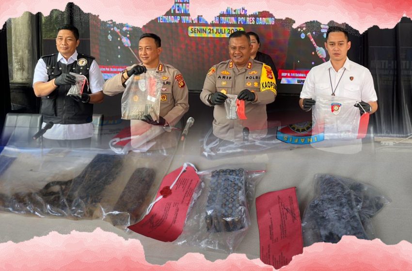  Barang Bukti Senpi Pelaku Penembakan WNA Ditemukan Polisi Dialiran Sungai Tabanan