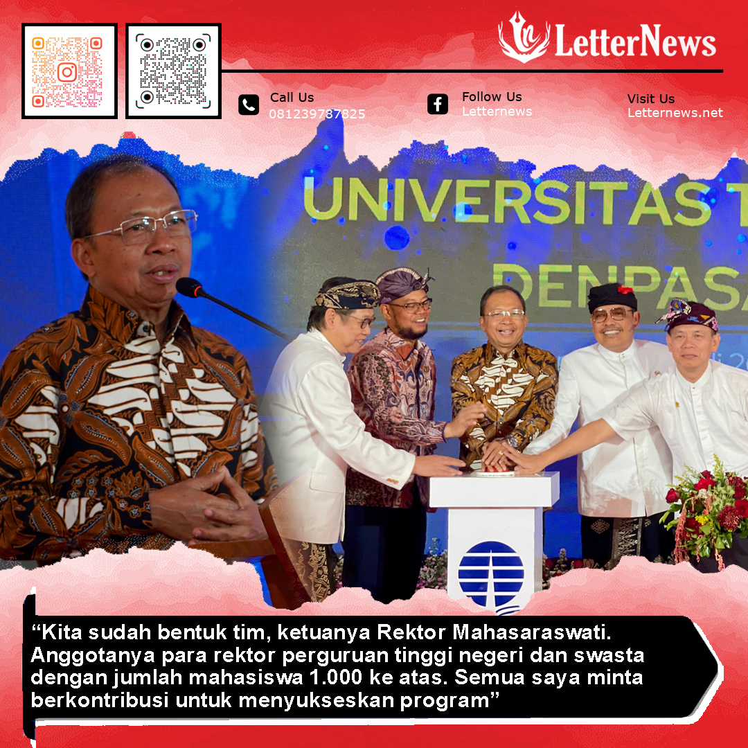 Resmikan Gedung Baru UT, Gubernur Koster Minta Sukseskan Program 1 Keluarga 1 Sarjana