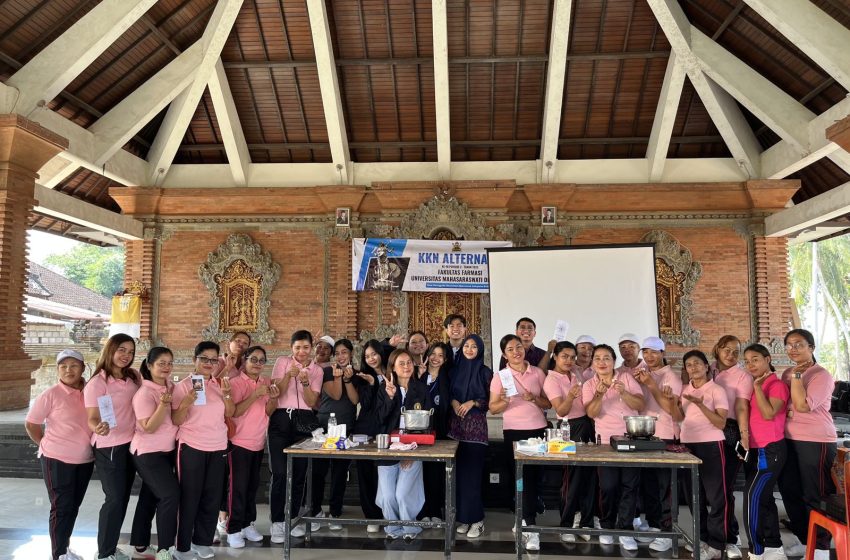  Lilin Aromaterapi, Inovasi Wangi Cempaka dari Ibu PKK Sibanggede Bersama Mahasiswa KKN Fakultas Farmasi Unmas Denpasar