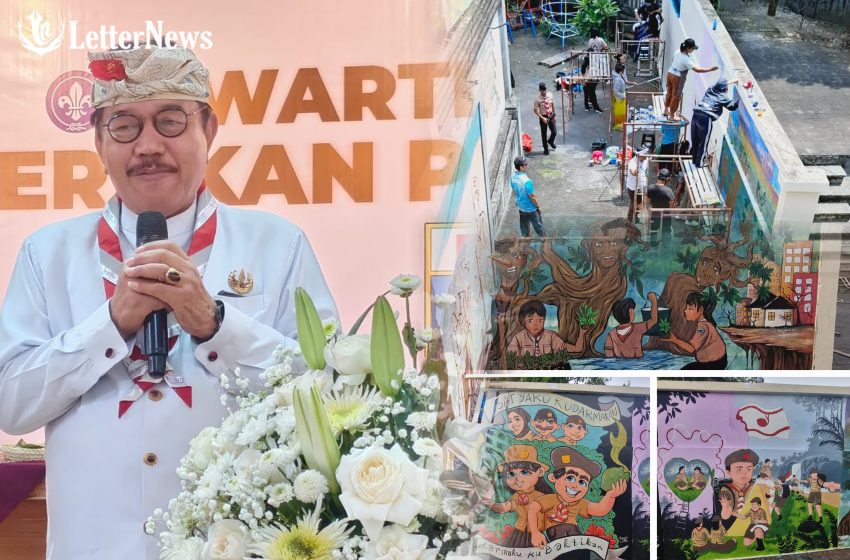  Mural Scout Competition Meriahkan Peringatan Hari Pramuka ke-64 di Bali