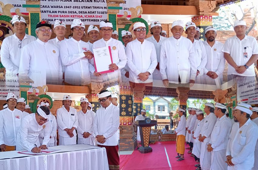  Pengukuhan Prajuru Desa Adat Sesetan: Sinergi Adat dan Pemerintah untuk Pembangunan Berbasis Budaya