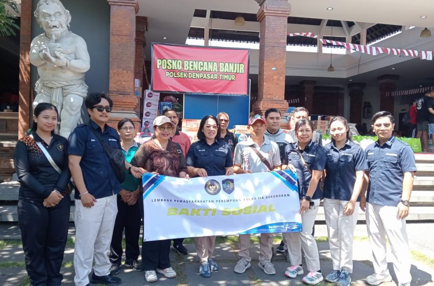  Tanggap Bencana, Lapas Perempuan Kerobokan Salurkan Bantuan untuk Korban Banjir