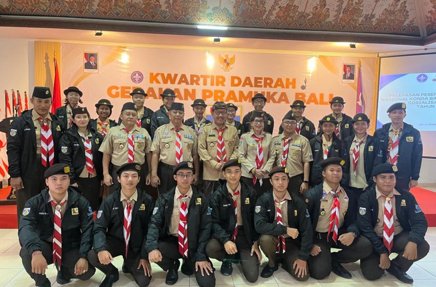  Tanamkan Karakter Inovatif, Kwarda Bali Lepas Kontingen Peran Saka Nasional ke Gorontalo