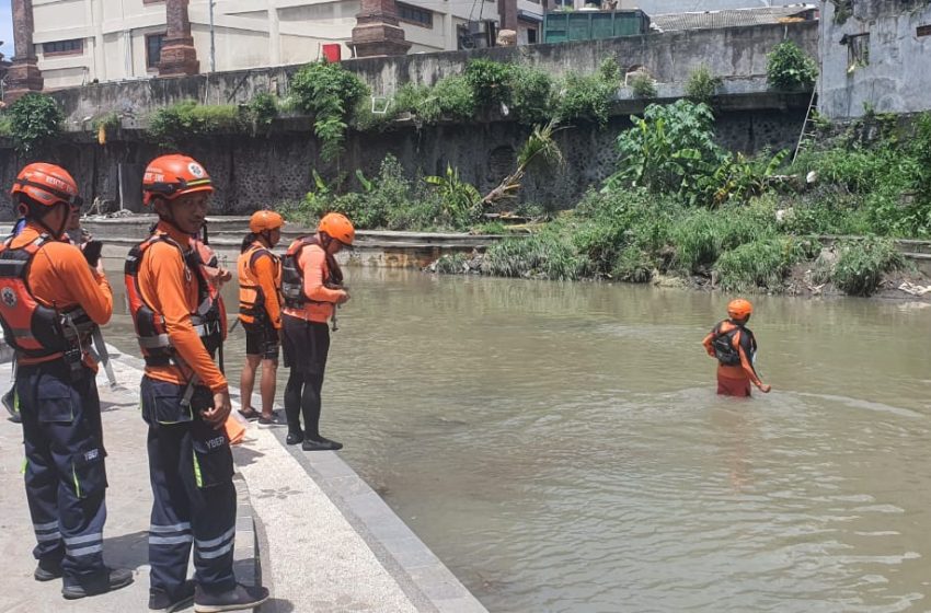  Pemancing Hilang Terseret Arus Tukad Badung, Tim SAR Gabungan Sisir Aliran Sungai Sejauh 4 KM