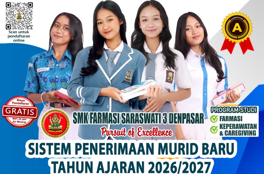 Sekolah Farmasi Tertua di Bali Berinovasi: SMK Farmasi Saraswati 3 Denpasar Buka Jurusan Keperawatan, Siapkan Lulusan Kerja ke Jepang!