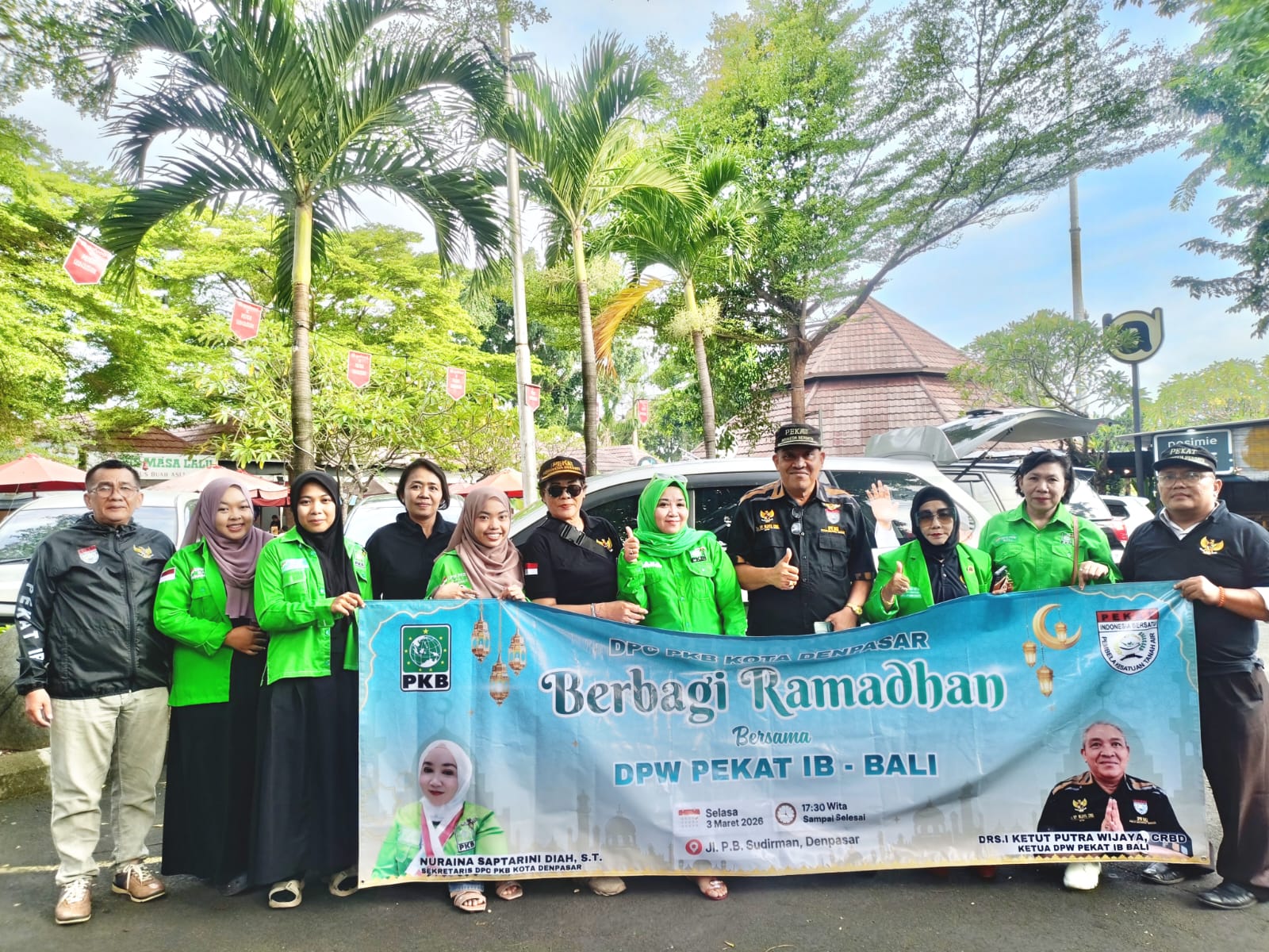 PKB Denpasar Berbagi Kebahagiaan di Jalan PB Sudirman: Bukti PKB Selalu Hadir untuk Rakyat