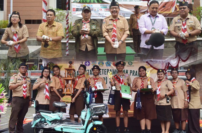  Buka LLKP 2026 SMK Farmasi Saraswati 3 Denpasar, Cok Ace Ajak Pramuka Penggalang Bali Jadi Generasi Cerdas dan Melek Teknologi