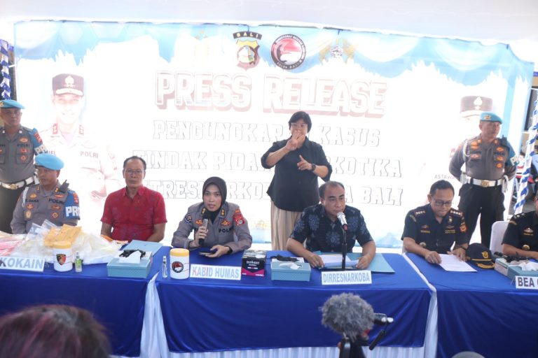 Polda Bali & Bea Cukai Gagalkan Penyelundupan Kokain 2,5 Kg Asal Kazakhstan Senilai Rp17,8 Miliar!