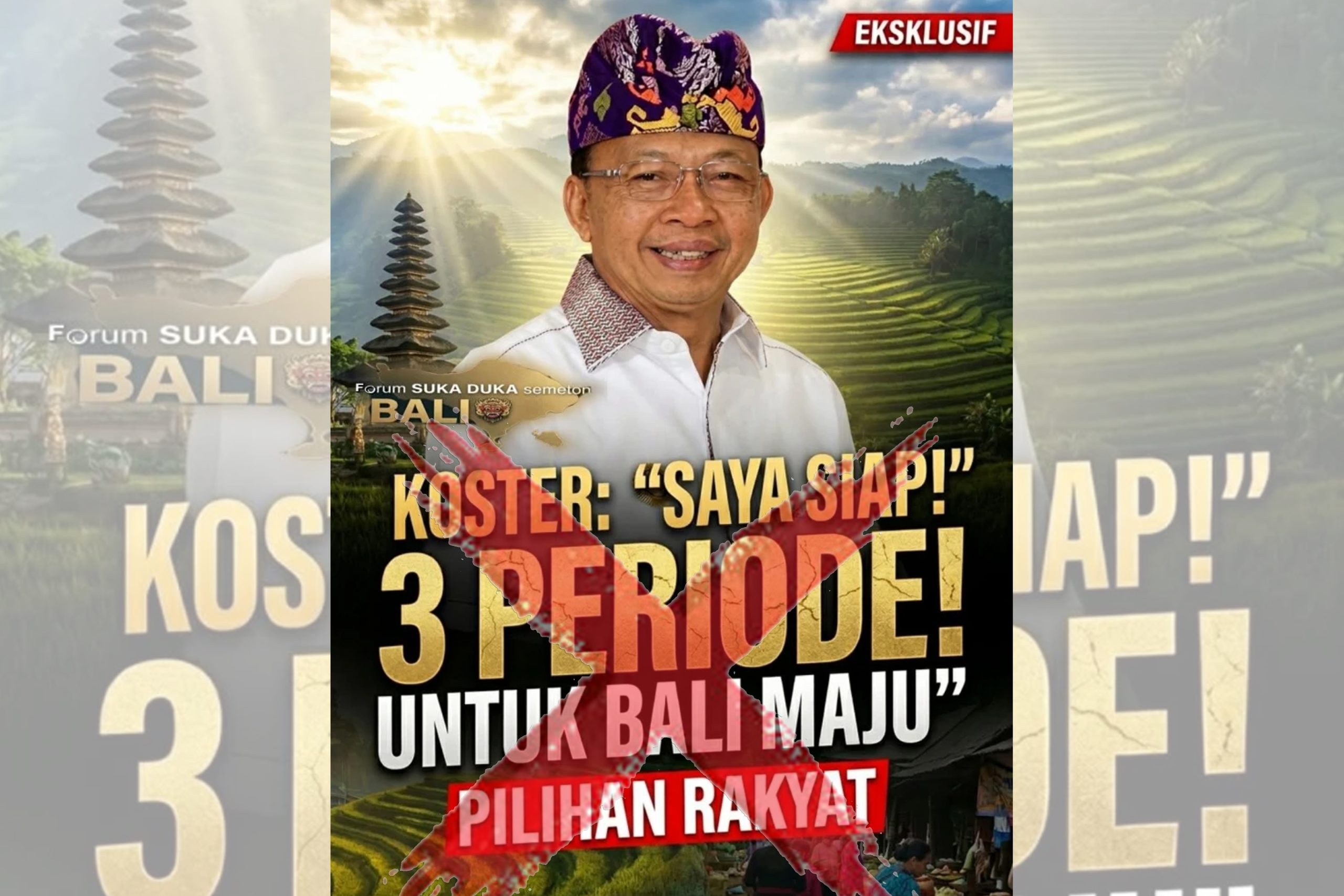 Wayan Koster Maju 3 Periode? Jubir Gubernur Bali: Itu Hoaks, Jangan Mau Diadu Domba!