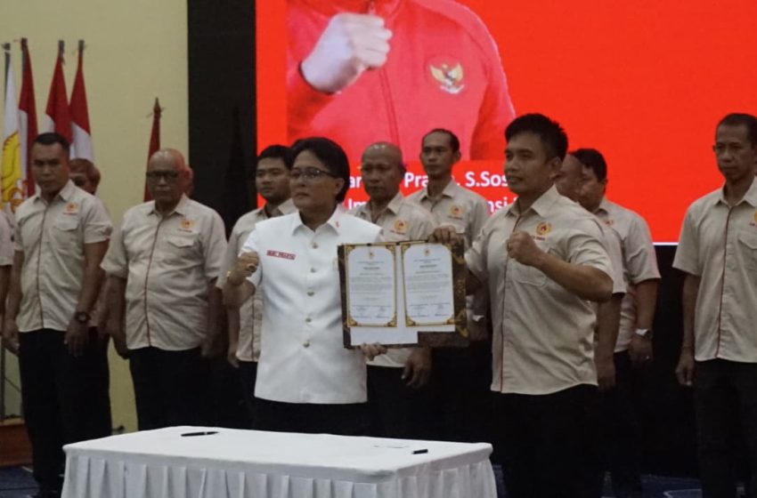  Terpilih Aklamasi, Ipat Resmi Dilantik Giri Prasta Nahkodai Kembali KONI Jembrana 2026–2030