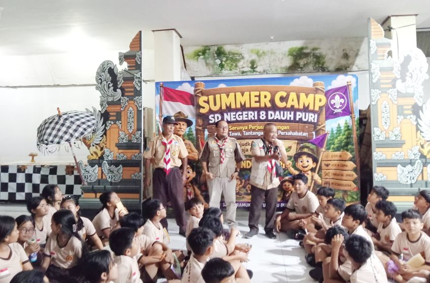  Gelar Summer Camp, Pramuka Penggalang SD Negeri 8 Dauh Puri Denpasar Dibekali Edukasi Bijak Bermedia Sosial dan P4GN