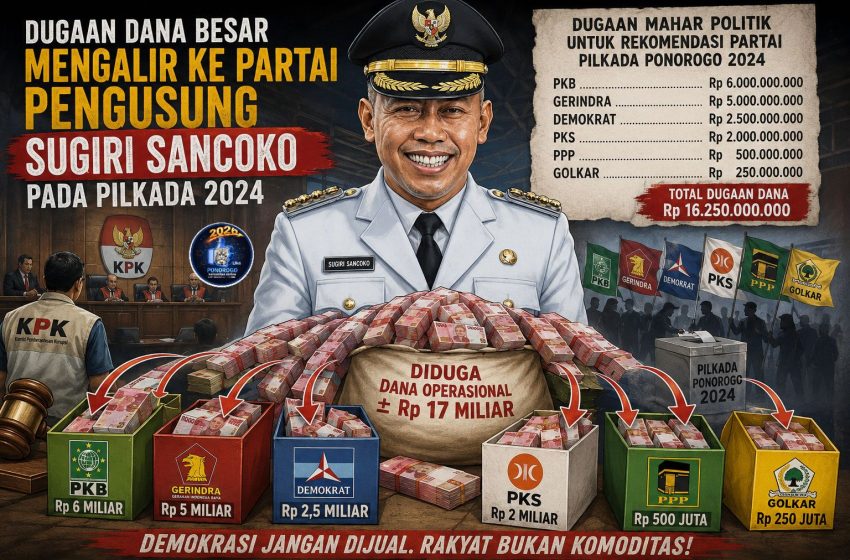  Skandal Rp16,25 Miliar di Pilkada Ponorogo: Demokrasi di Ujung Tanduk, Rakyat Jadi Taruhan?