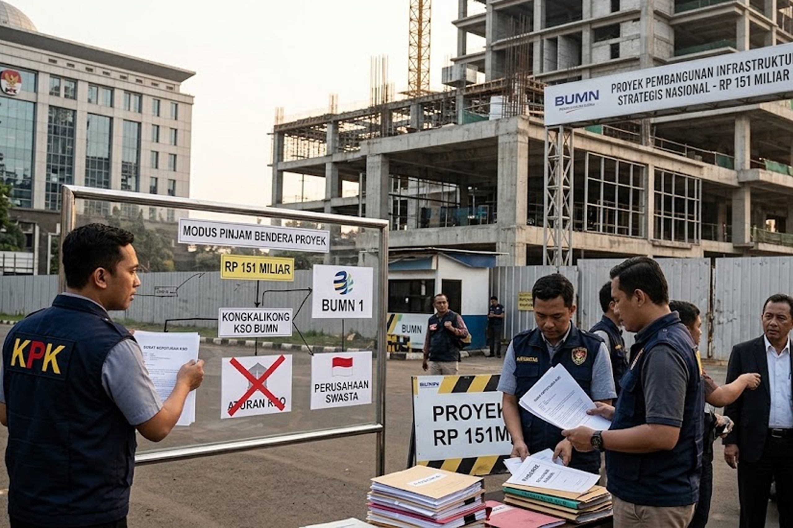 Modus Pinjam Bendera Proyek Rp151 Miliar, KPK Bongkar Kongkalikong KSO BUMN