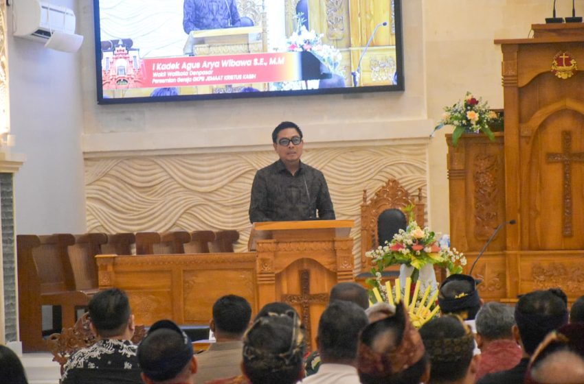  Teguhkan Denpasar Kota Toleransi, Wawali Arya Wibawa Resmikan Gedung Baru GKPB Jemaat Kristus Kasih