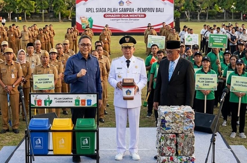  Dihadiri Dua Menteri, Sore Ini Pemprov Bali Gelar ‘Apel Siaga Pilah Sampah’ di Lapangan Renon