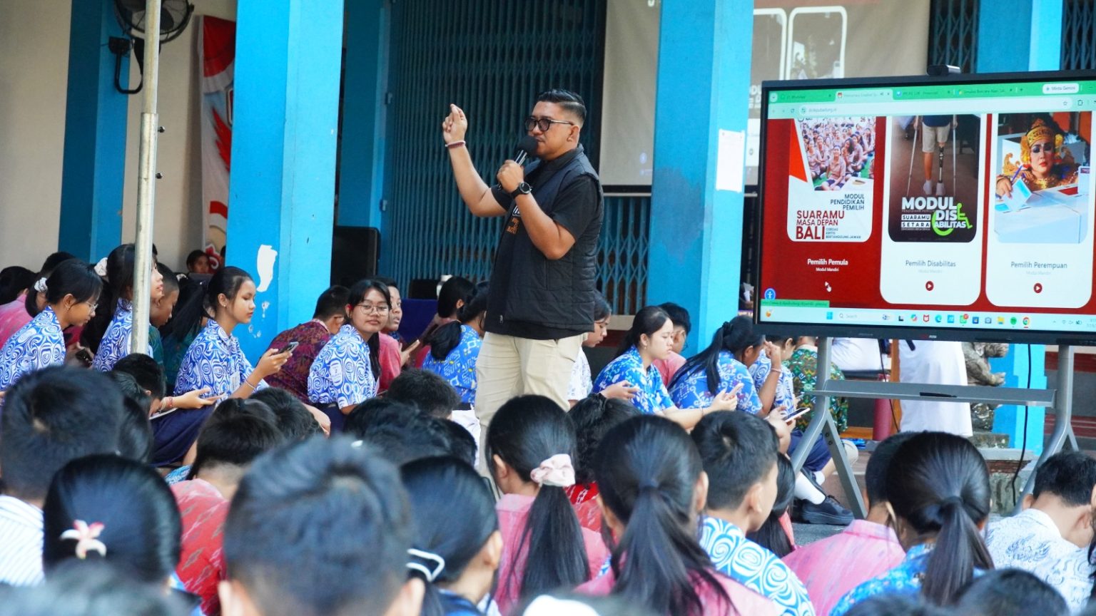 Sasar Ribuan Pemilih Pemula di Badung, KPU Kenalkan Metode Edukasi Politik Berbasis Digital