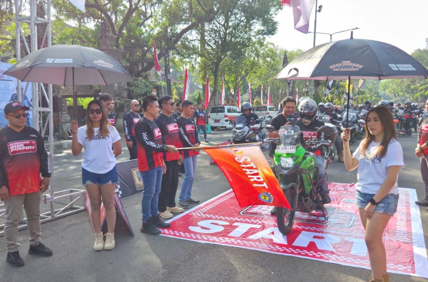  Sambut HUT ke-131 Kota Negara, Wabup Ipat Lepas Ratusan Peserta Jembrana Dual Purpose Fun Rally