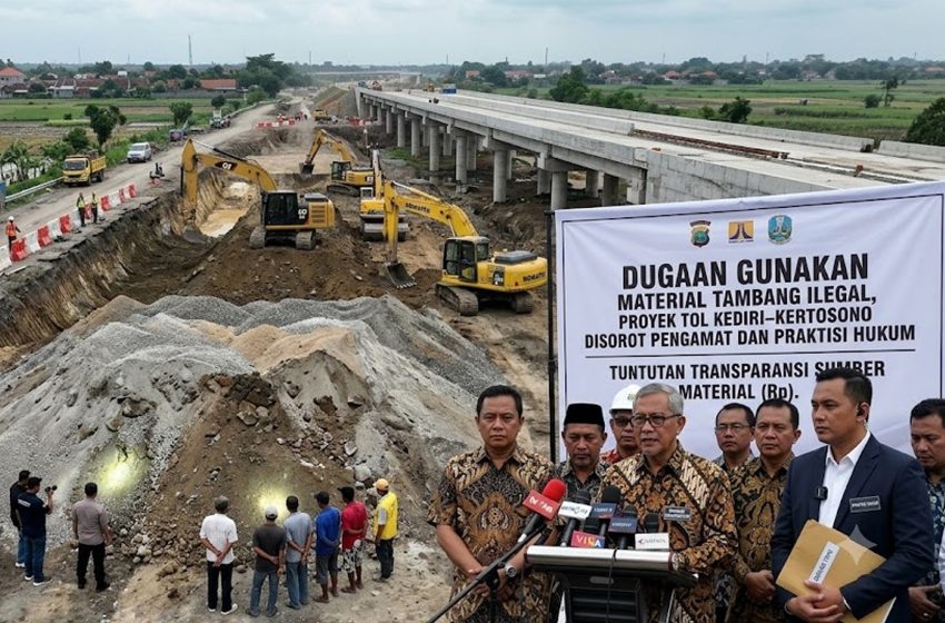  Dugaan Gunakan Material Tambang Ilegal, Proyek Tol Kediri–Kertosono Disorot Pengamat dan Praktisi Hukum
