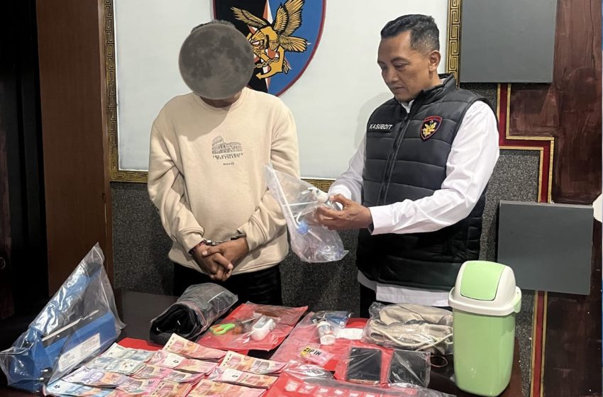  Pengedar Sabu dan Ekstasi di Pemogan Ditangkap Polairud Polda Bali, Belasan Paket Disita