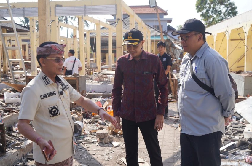  Relokasi Pedagang Pasar Mentigi Dimulai, Pemkab Klungkung Pastikan Tempat Penampungan Sementara Nyaman