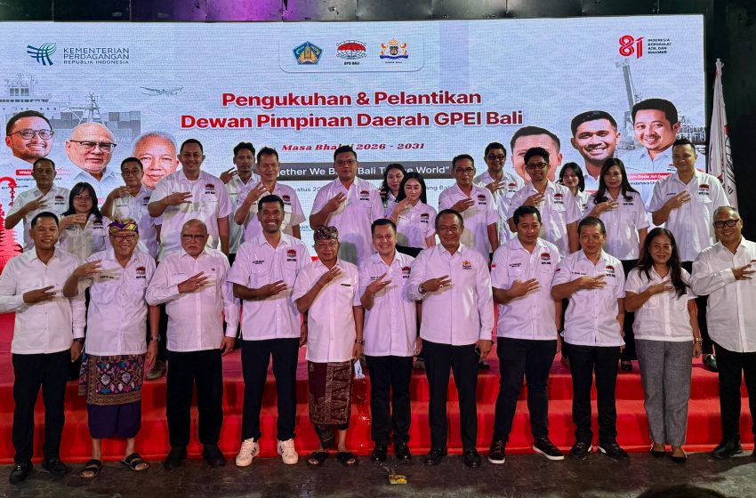  Pengukuhan DPD GPEI, Koster Dorong Bali Jadi Hub Ekspor Produk Nusantara