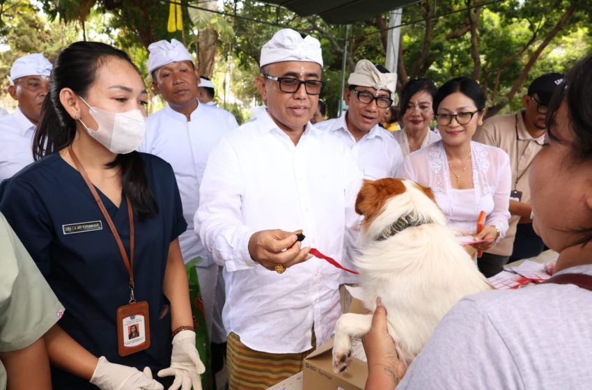  Peringati Tumpek Uye, Wali Kota Jaya Negara Gelar Bhakti Pitenget serta Vaksinasi Rabies dan Sterilisasi Gratis di Denpasar