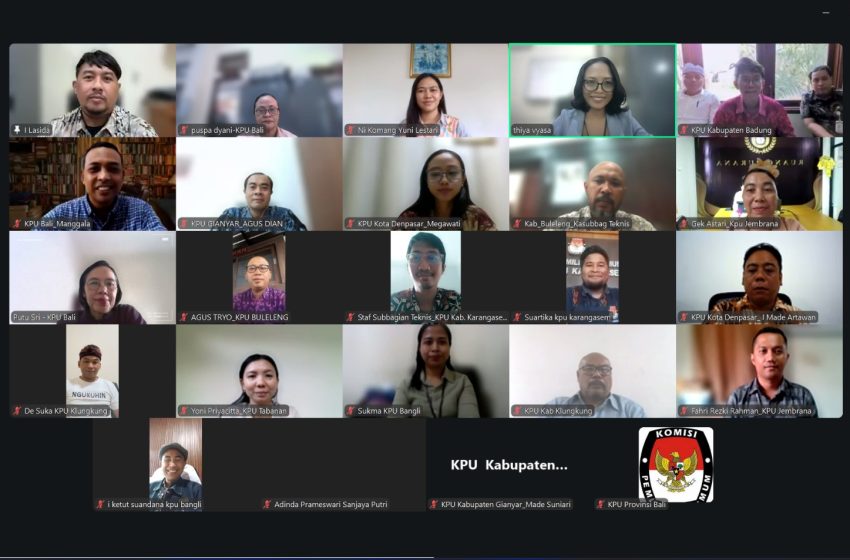  KPU Bali Perkuat Koordinasi Pemutakhiran Data Parpol dan Tindak Lanjut Anggota TMS via Sipol