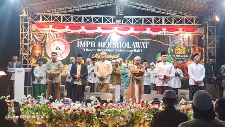 Peringati Maulid Nabi, Ribuan Warga IMPB Tumpah Ruah Hadiri IMPB Bersholawat di Denpasar